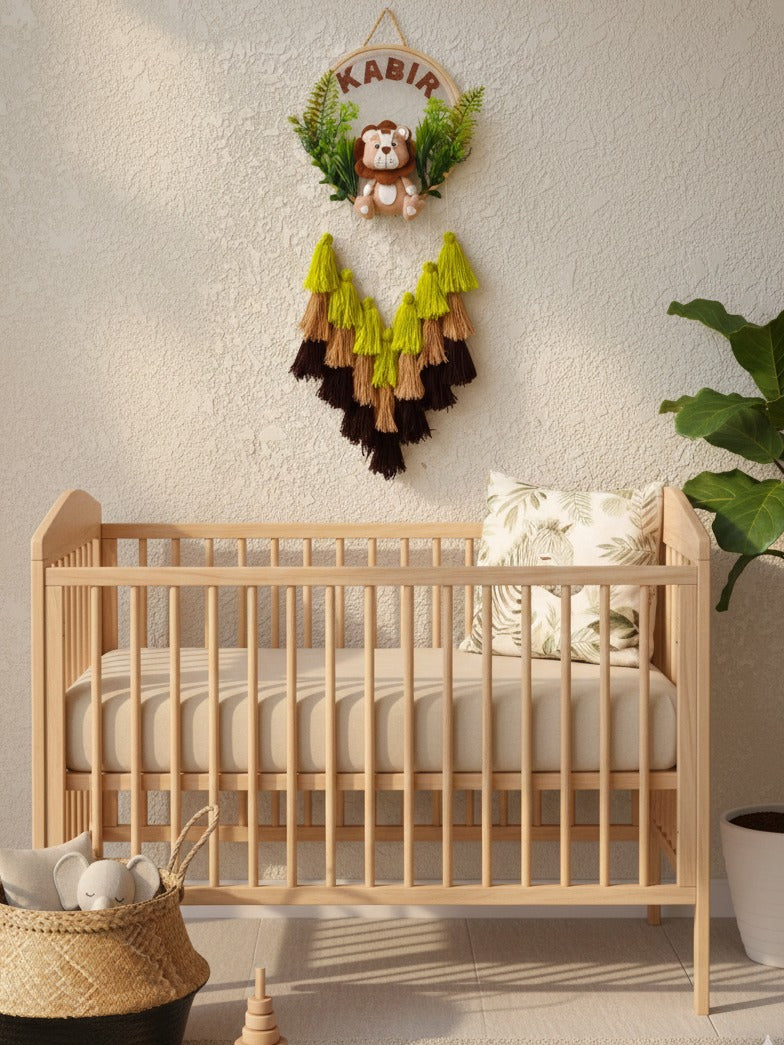Customizable Name Felt Wall Hanging with Tassles