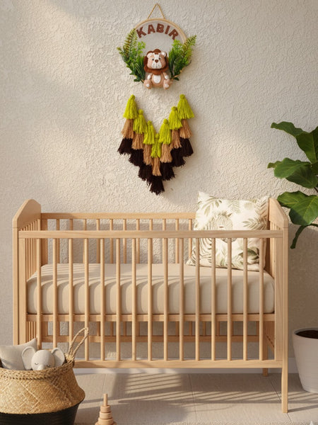 Customizable Name Felt Wall Hanging with Tassles