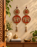 Shubh Labh Elephant Wall Hanging