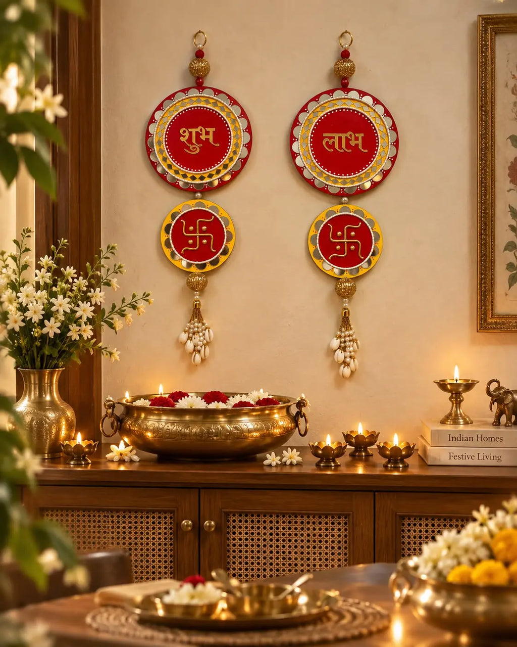 Shubh Labh Swastik Wall Hanging