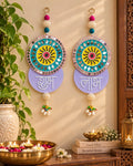 Shubh Labh Wall Hanging with Mirror Work