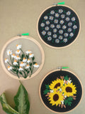 Hand Embroidered Hoop (Set of 3)