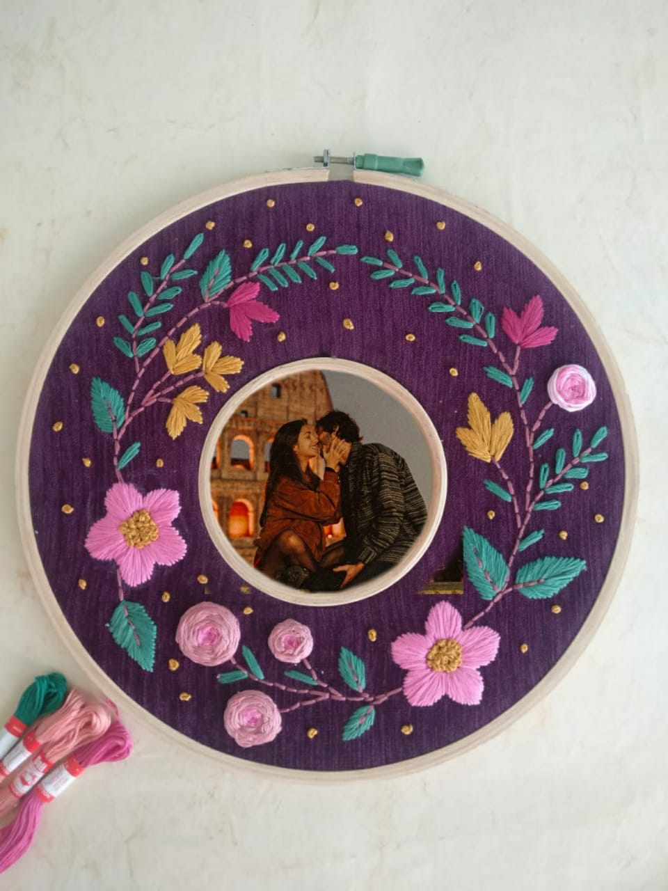 Double Hoop Embroidered Hoop