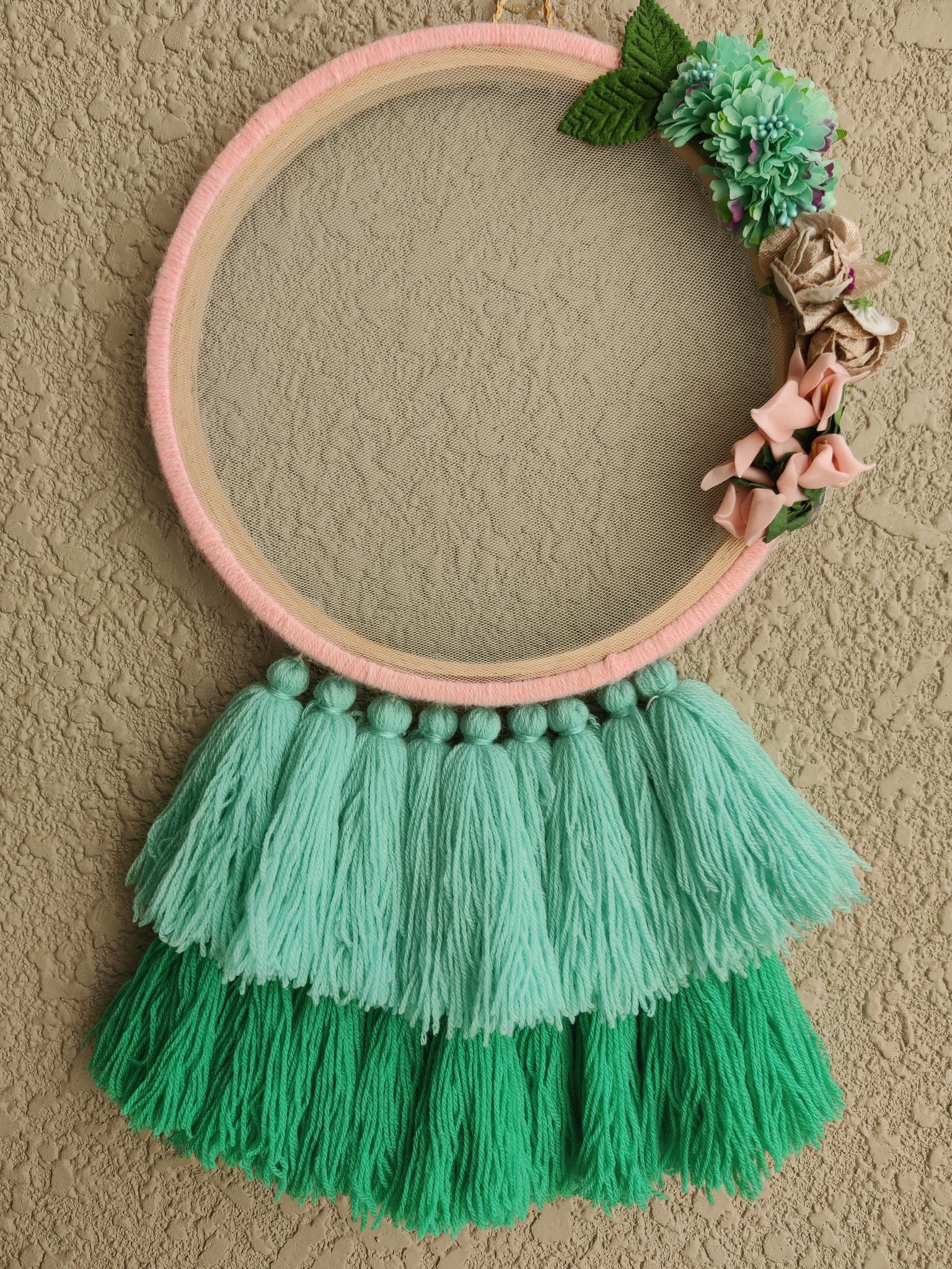 Floral Net Dreamcatcher