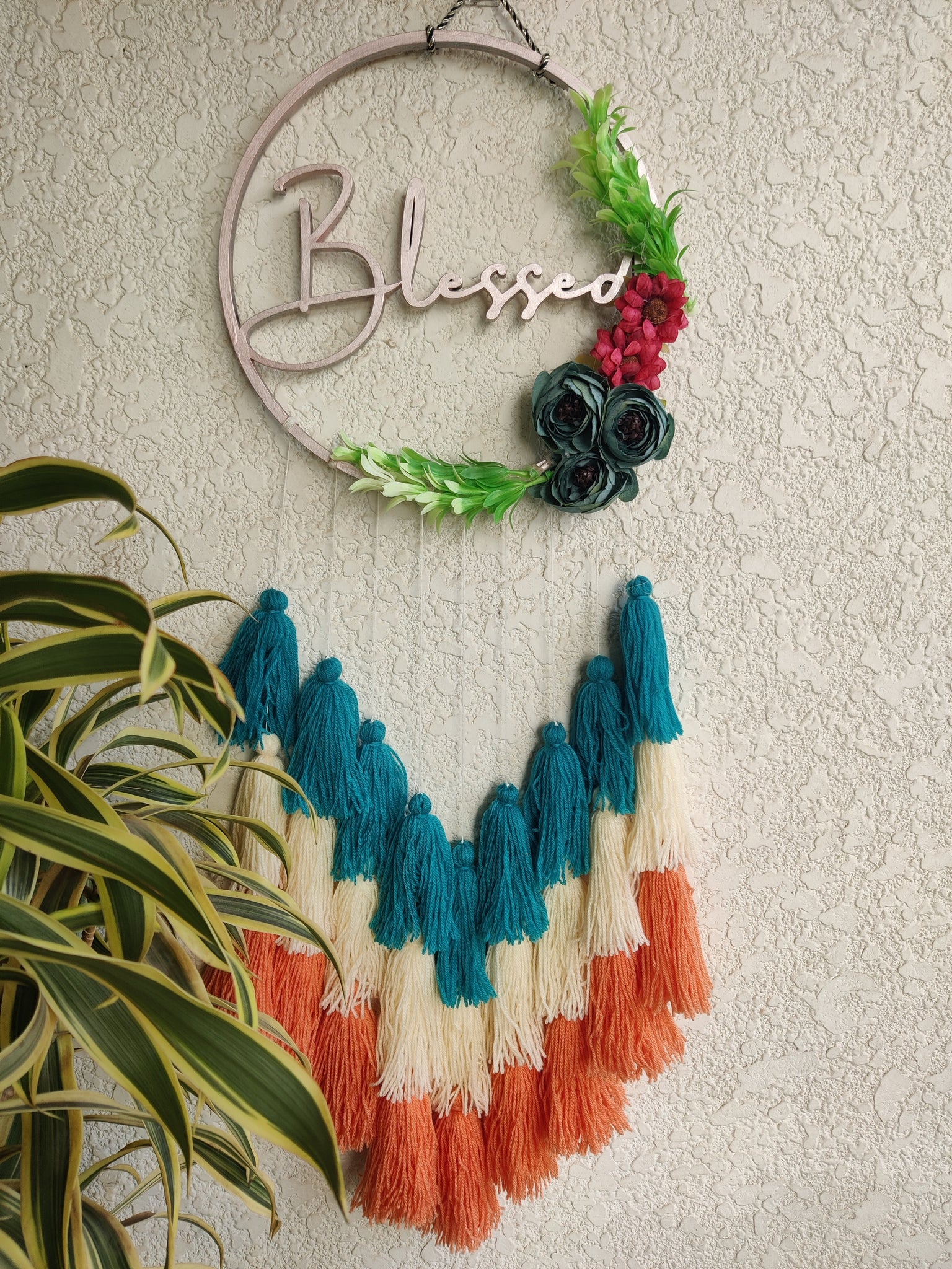 'Blessed' Hanging Dreamcatcher