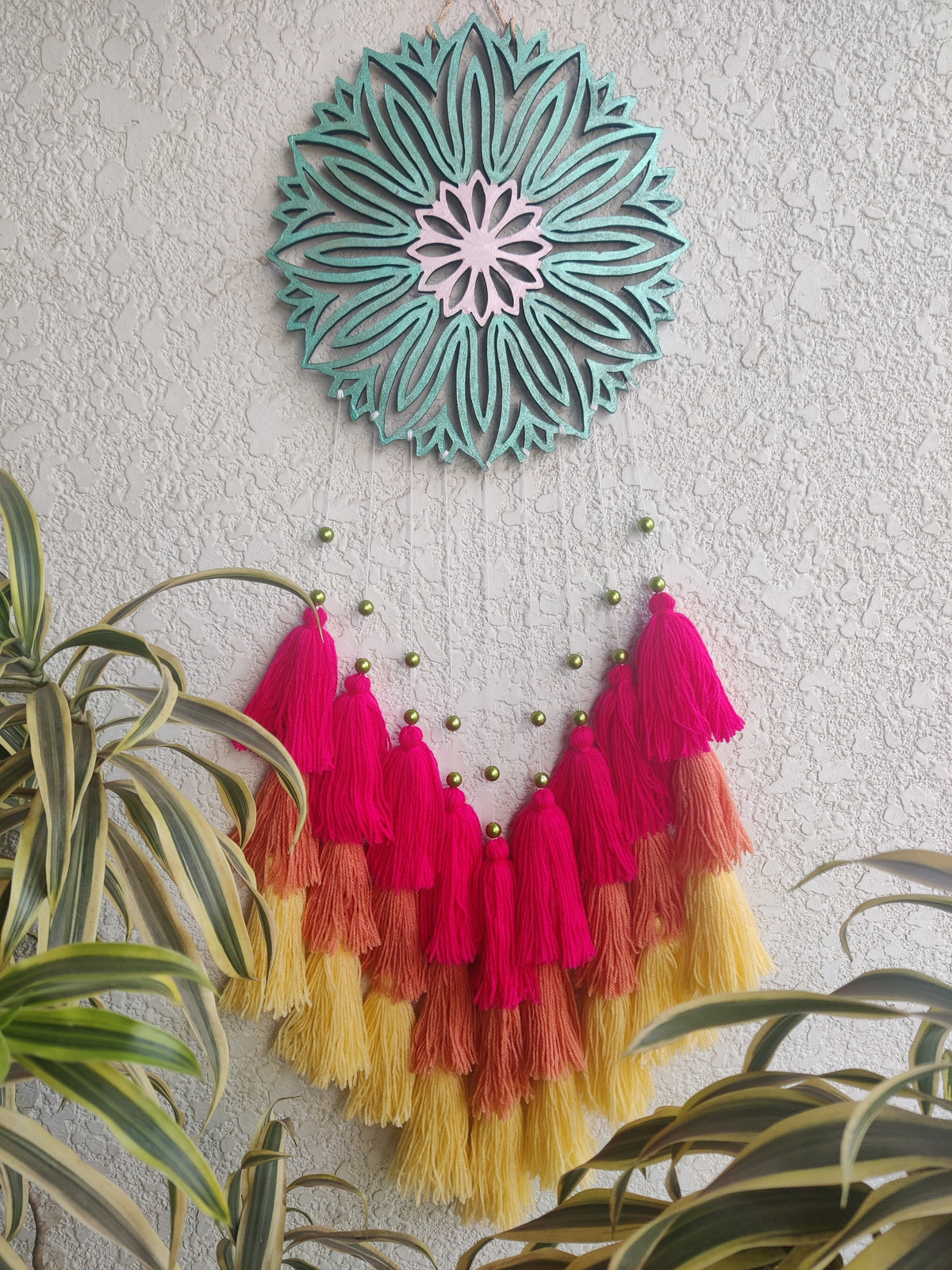 'Lotus' Design Hanging Dreamcatcher
