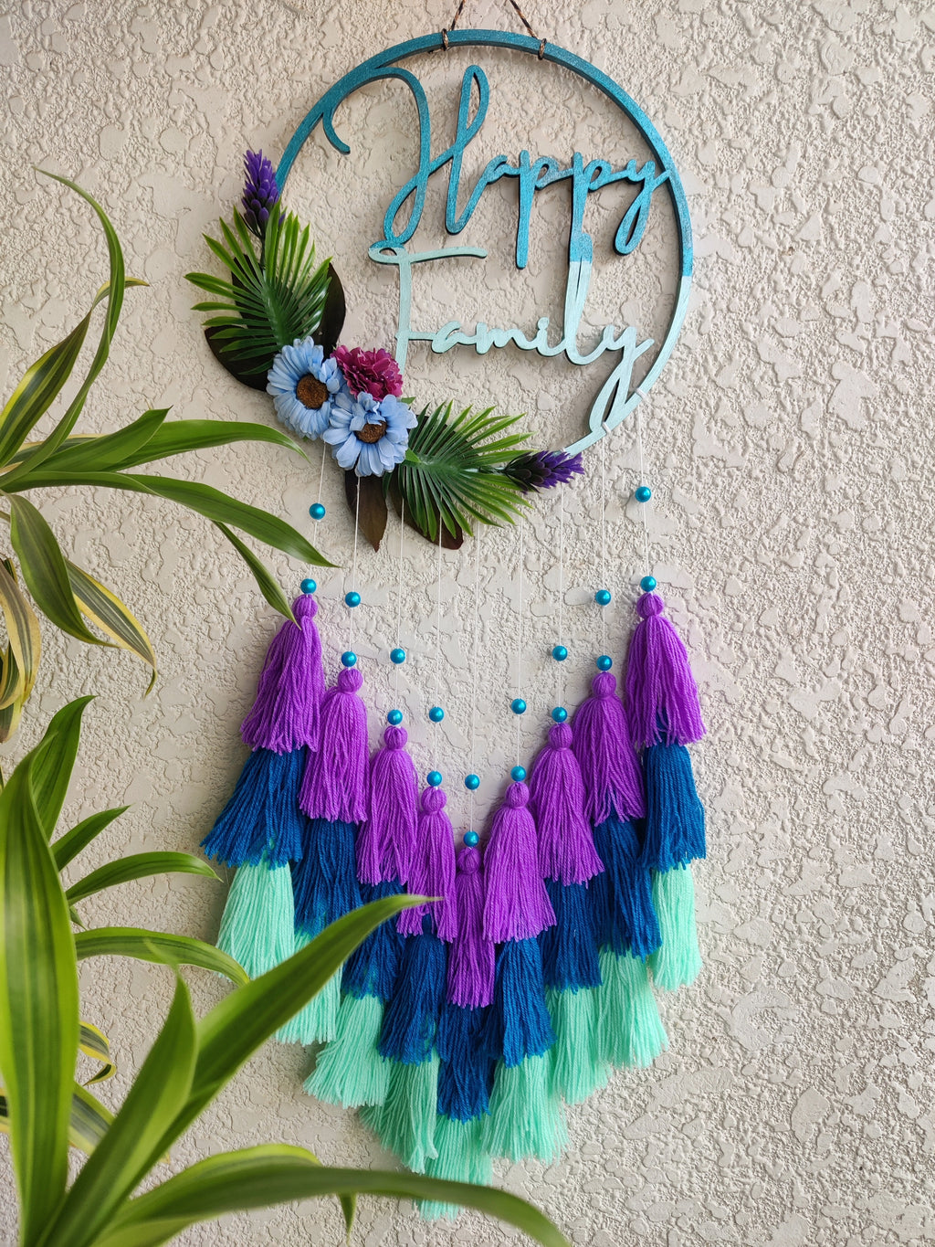 'Happy Family' Hanging Dreamcatcher