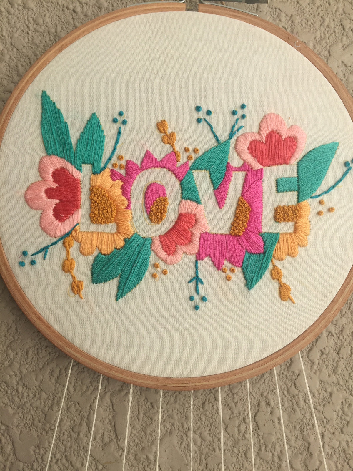 Love Hand Embroidered Dreamcatcher