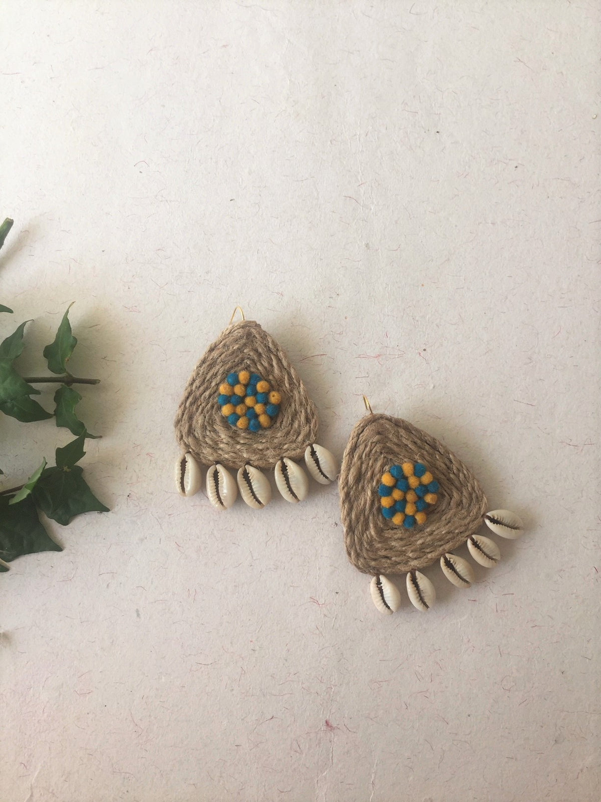 Triangle Shaped Jute Earring - The Tassle Life 