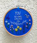 Wildflower Embroidered Hoop