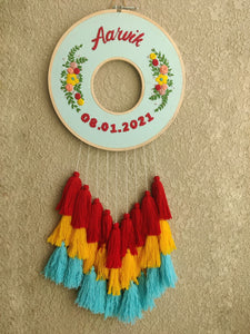 Customizable Embroidered Double Hoop