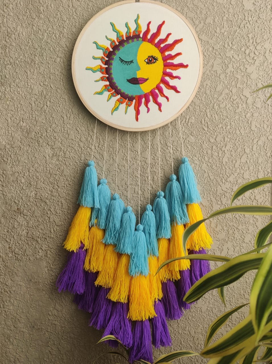 'Sun & Moon' (Hatha) Dreamcatcher