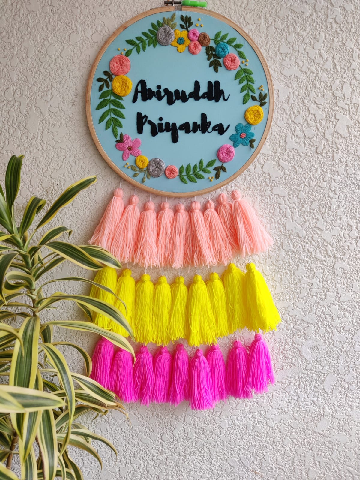 Customizable Name Embroidered Dreamcatcher