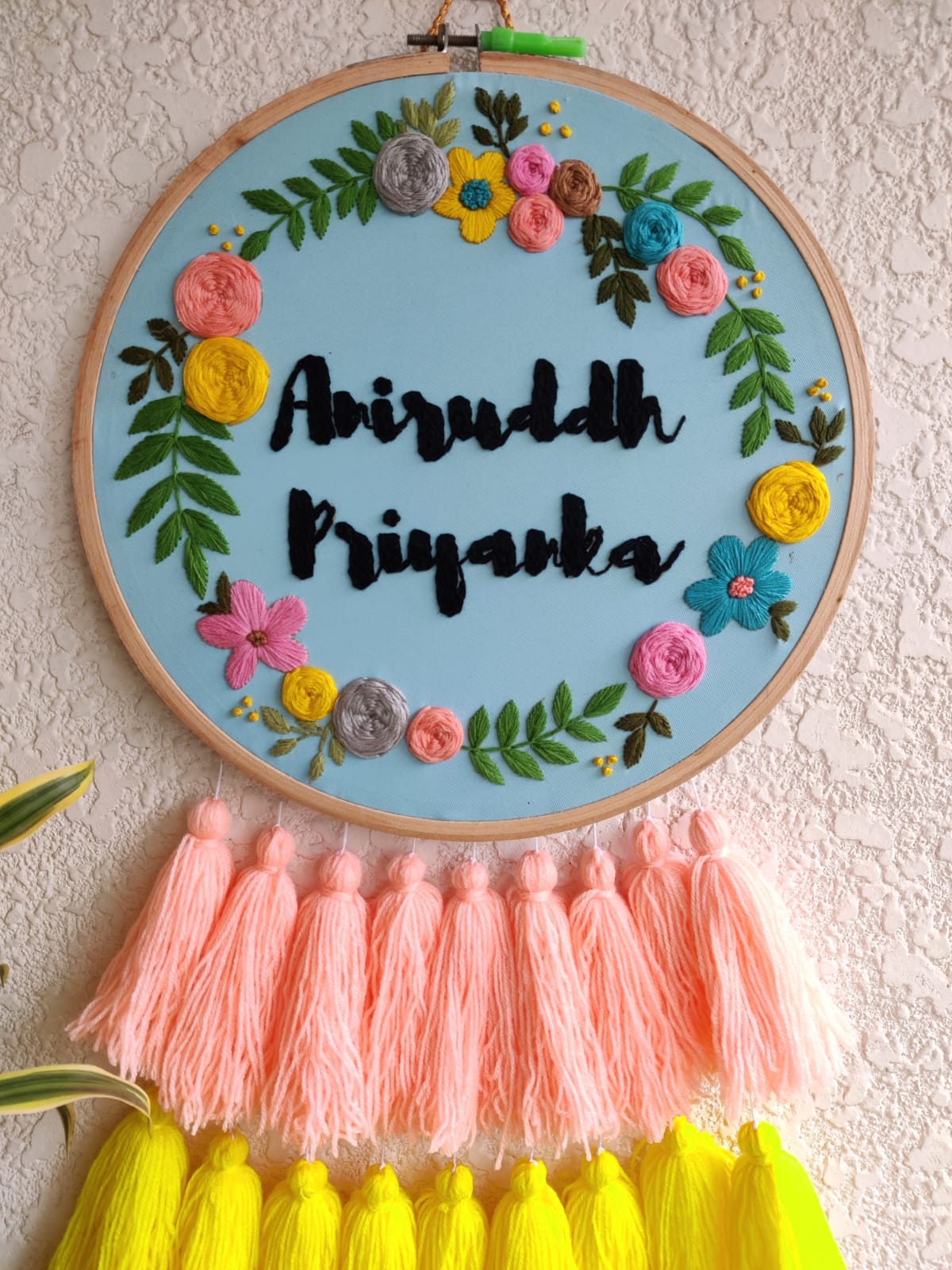 Customizable Name Embroidered Dreamcatcher