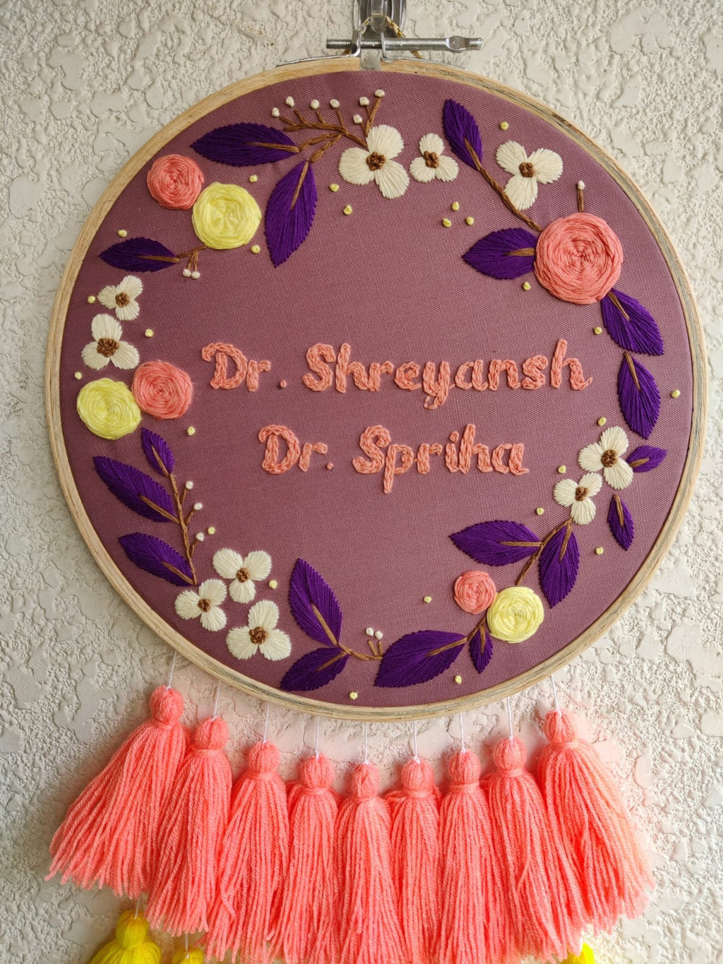 Customizable Name Embroidered Dreamcatcher