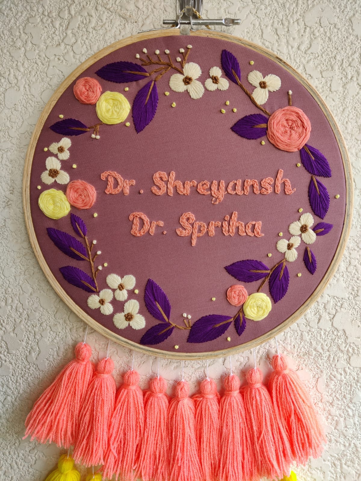 Customizable Name Embroidered Dreamcatcher