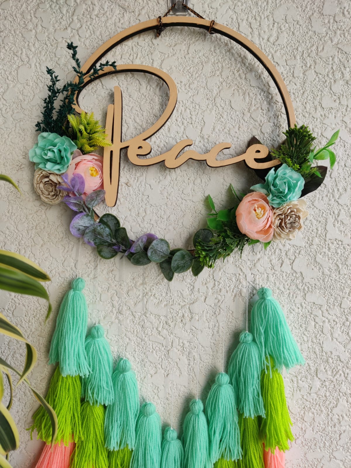 'Peace'Hanging Dreamcatcher