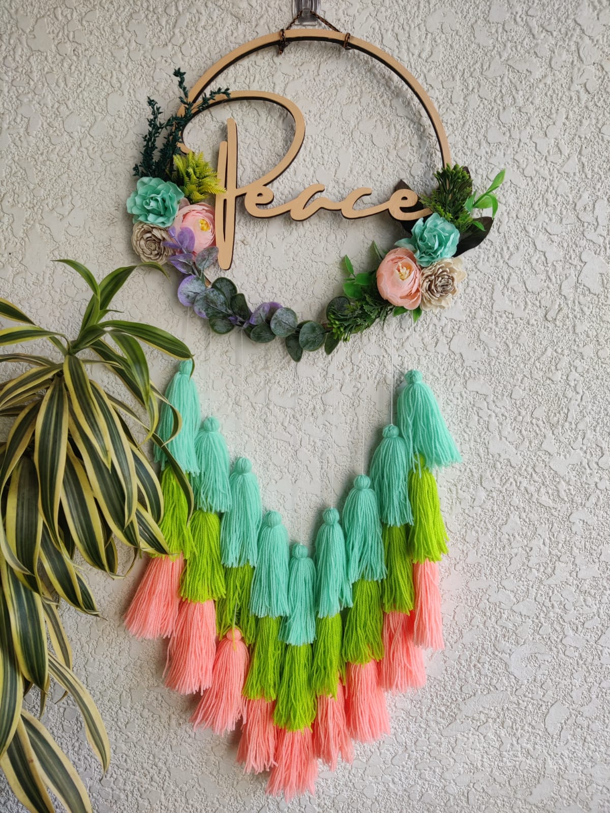 'Peace'Hanging Dreamcatcher