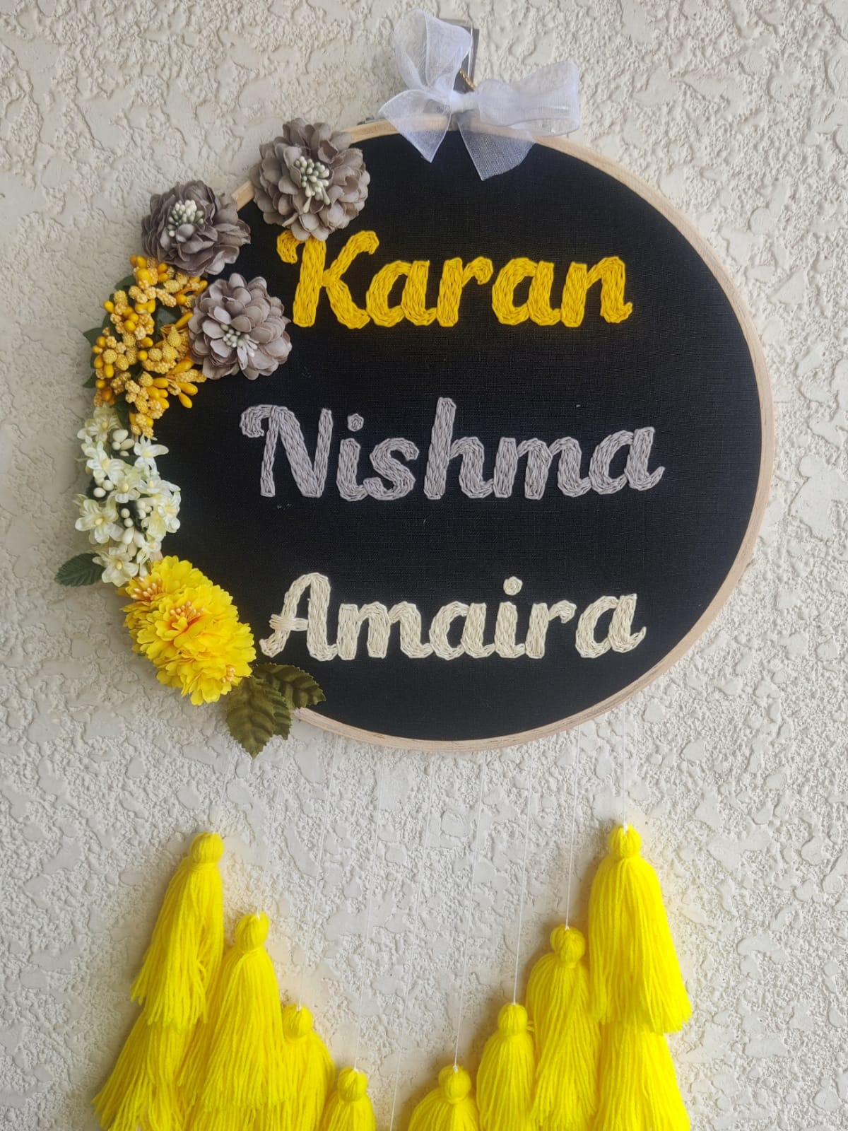 Customizable Name Embroidered Dreamcatcher