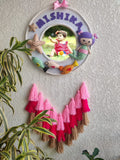 Customizable Felt Double Photo Hoop with Tassles