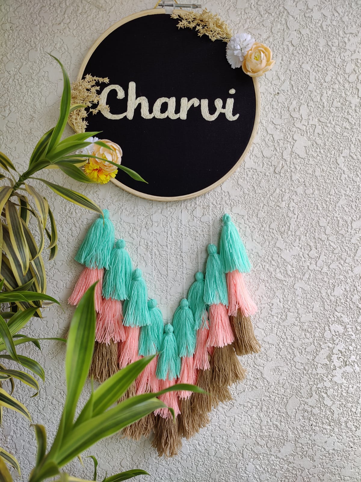 Customizable Name Embroidered Dreamcatcher