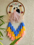 Customizable Couple Embroidered Hoop with Tassels