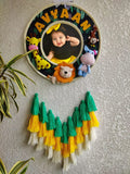 Customizable Felt Double Photo Hoop with Tassles