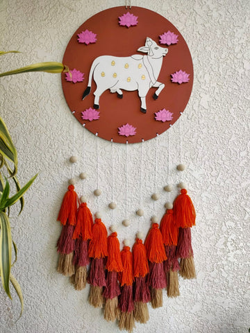 'Pichwai Cow' Hanging Dreamcatcher