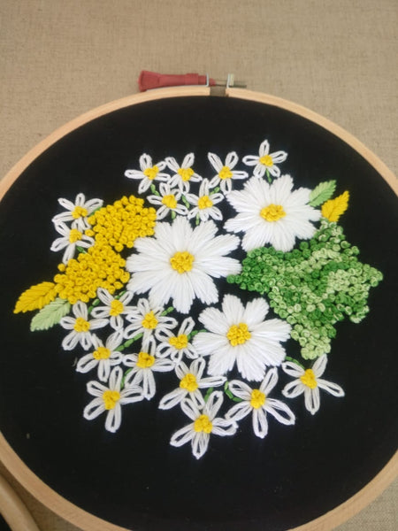 Hand Embroidered Hoop (Set of 3)