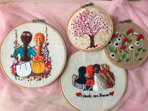 Embroidered Hoop (Set of 4) - The Tassle Life 